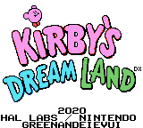 Kirby's Dream Land DX (Hack) — Title screen